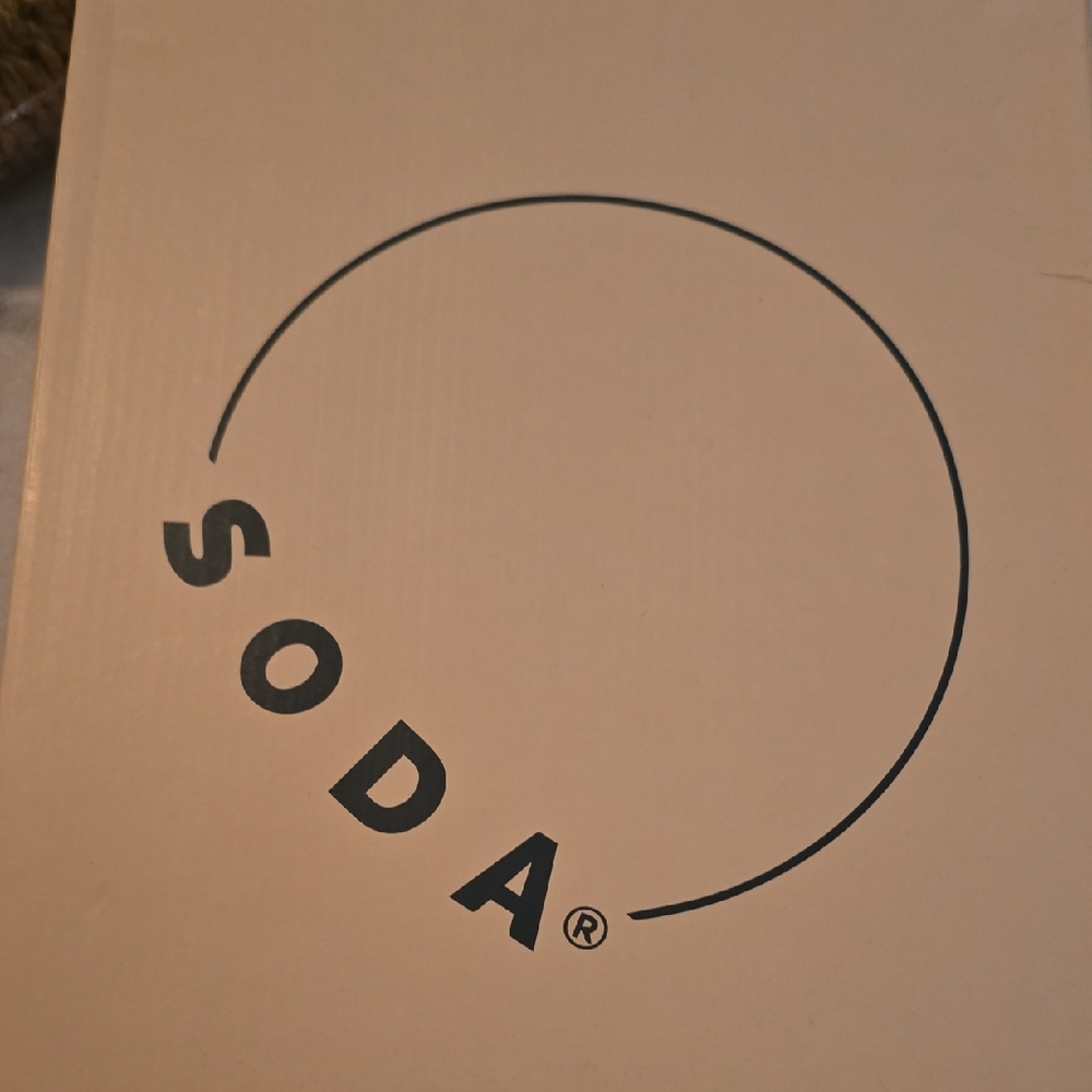 Soda Beige Box with Black Logo
